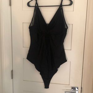Black plus bodysuit